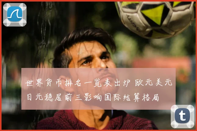 世界货币排名一览表出炉 欧元美元日元稳居前三影响国际结算格局