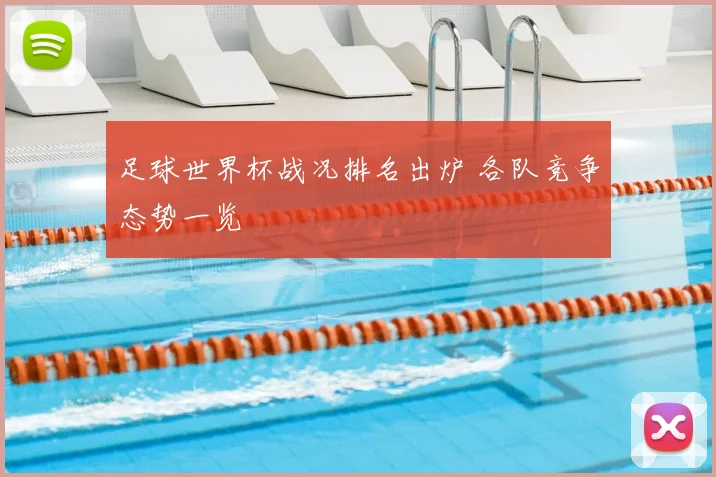 足球世界杯战况排名出炉 各队竞争态势一览